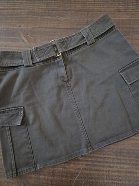 Soda Blu Olive Green Denim Label Detail